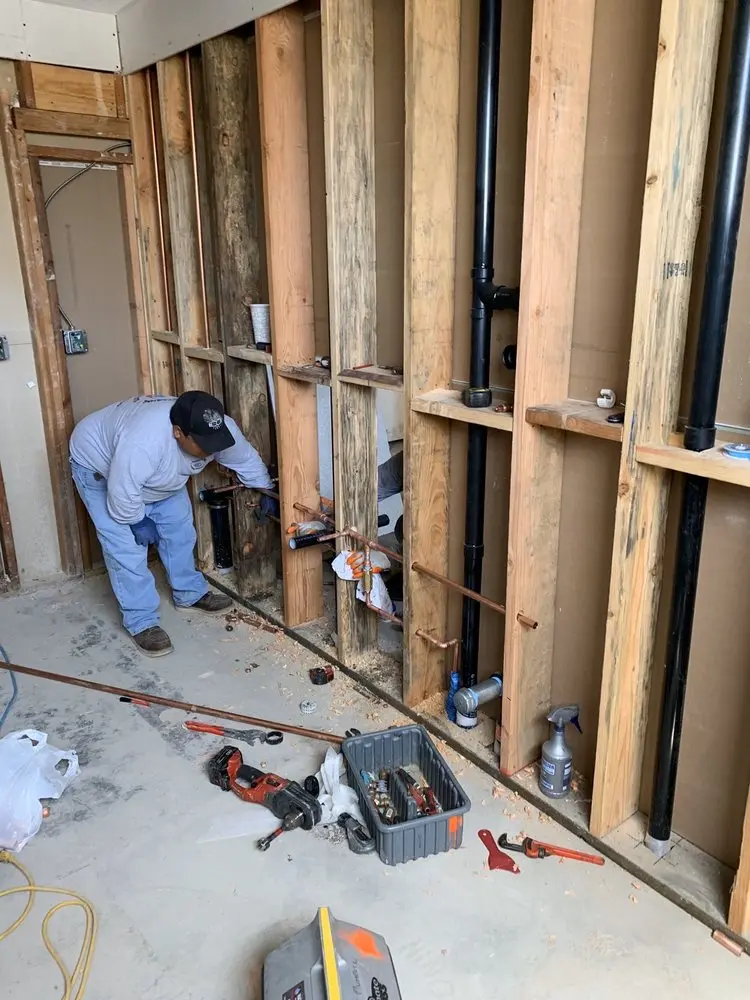 Commercial rough-in plumbing for Water Heater Replacement in Cain Road
